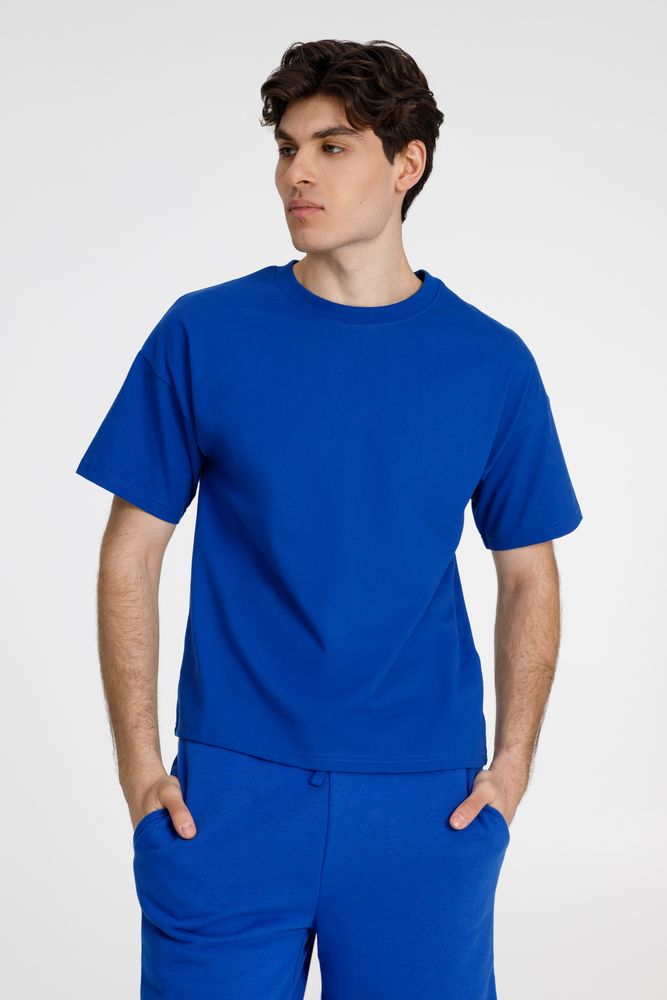 Футболка унисекс оверсайз T3, синяя — изображение 2