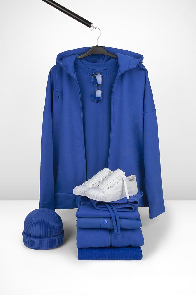 Футболка унисекс оверсайз T3, синяя — изображение 12