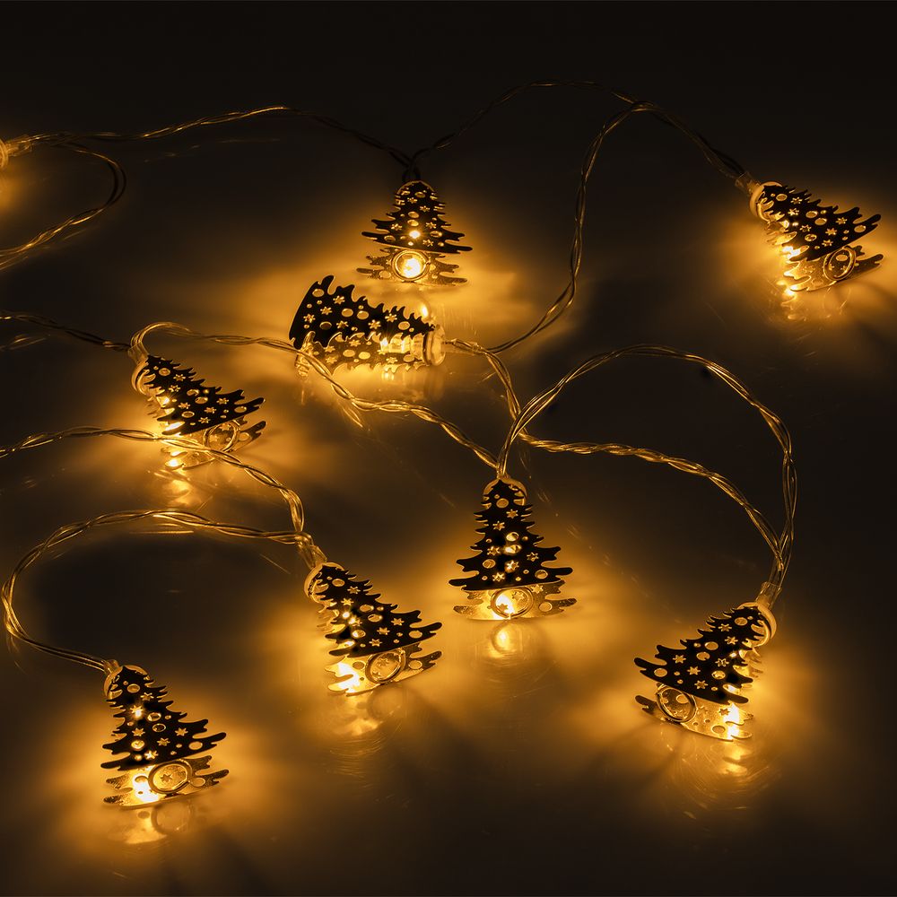 Светодиодная гирлянда Golden Lights, золотистая — изображение 3