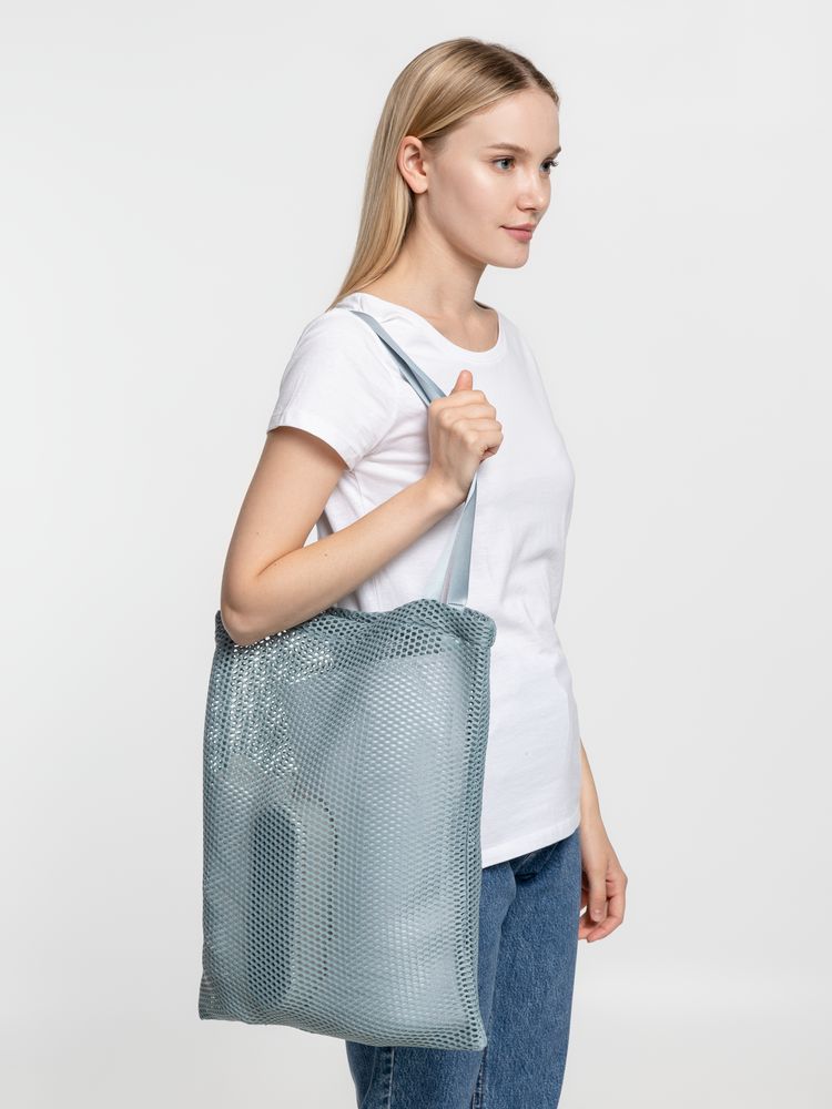 Шопер Verkko, серо-голубой — изображение 6