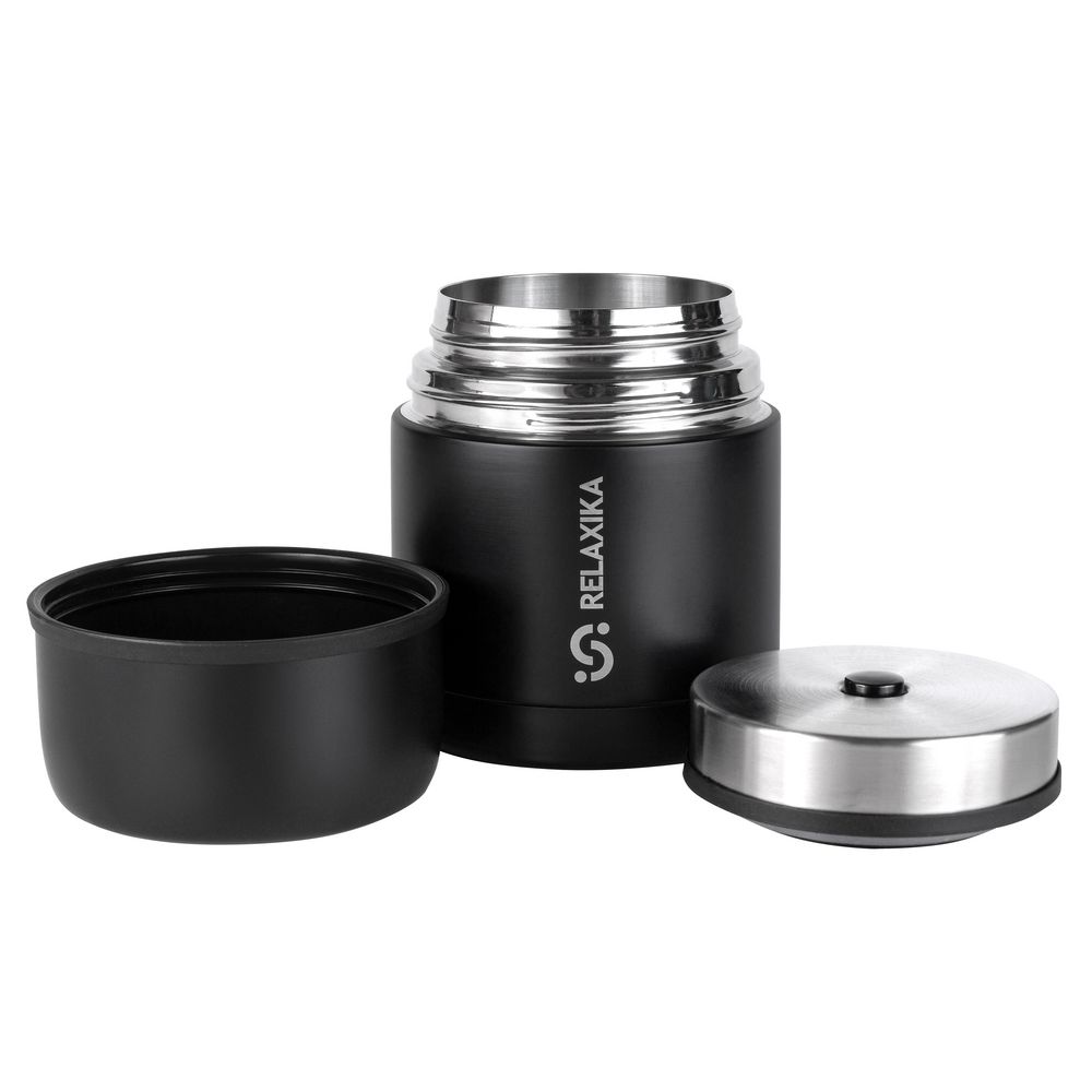 Термос для еды Relaxika 500, черный — изображение 6