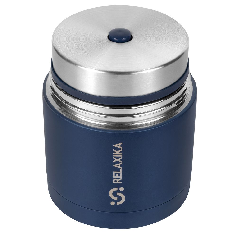 Термос для еды Relaxika 500, темно-синий — изображение 4