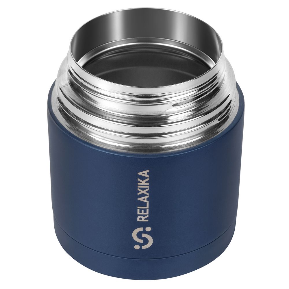 Термос для еды Relaxika 500, темно-синий — изображение 5