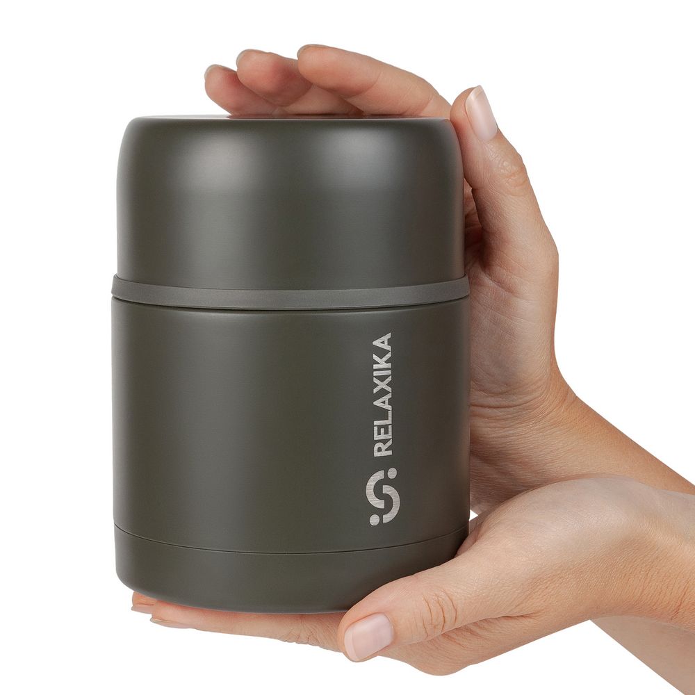 Термос для еды Relaxika 500, хаки — изображение 7