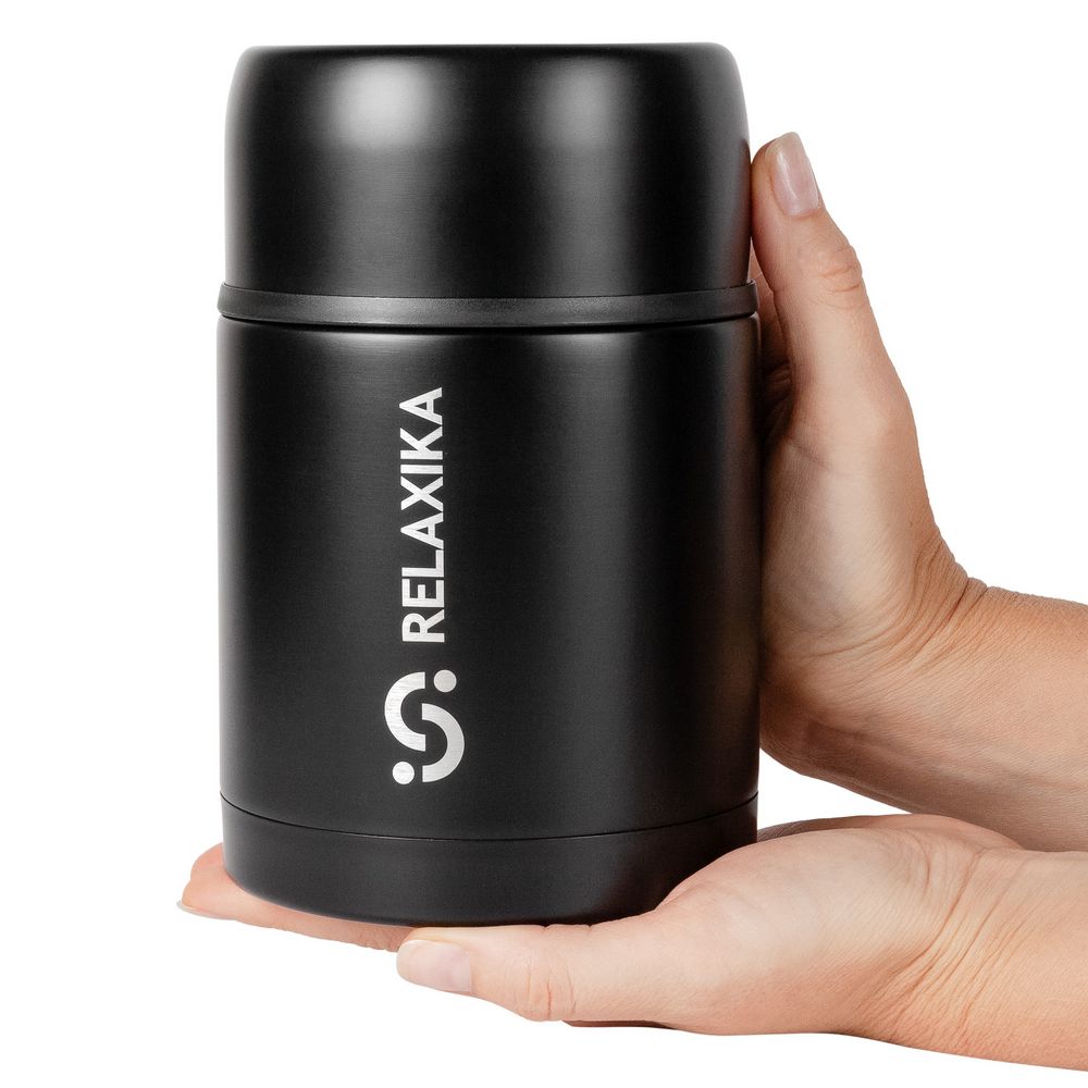 Термос для еды Relaxika 700, черный — изображение 7
