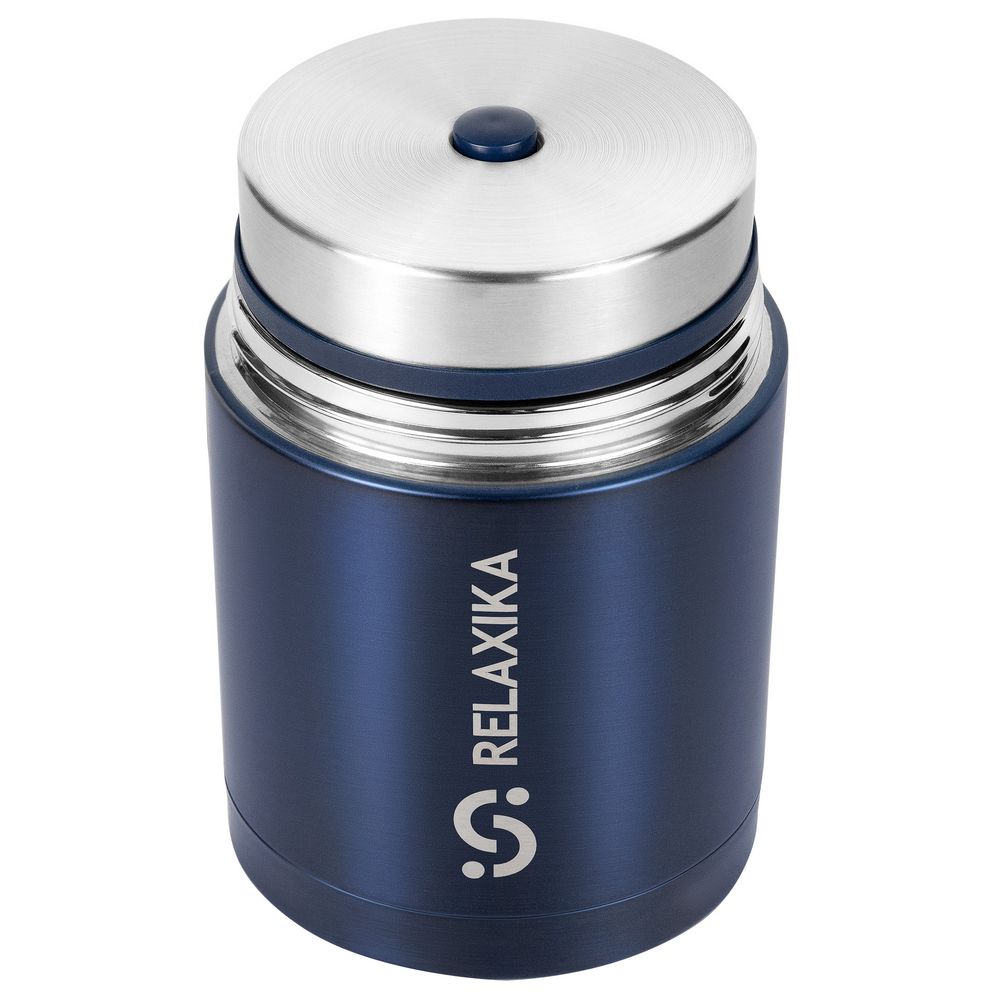 Термос для еды Relaxika 700, темно-синий — изображение 4