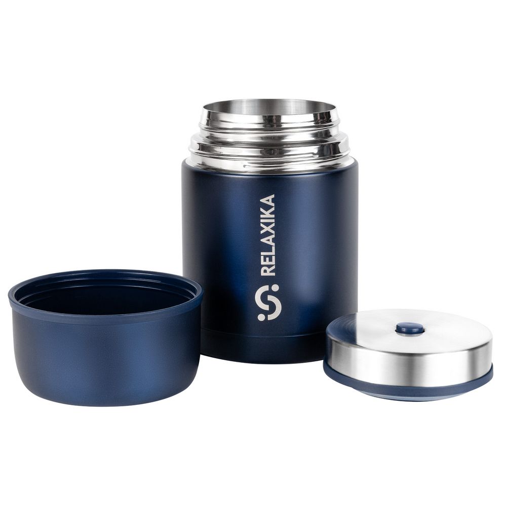 Термос для еды Relaxika 700, темно-синий — изображение 6