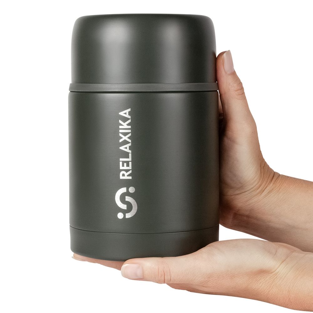 Термос для еды Relaxika 700, хаки — изображение 7
