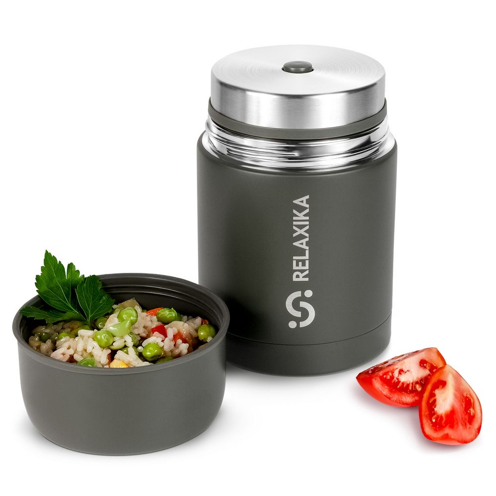 Термос для еды Relaxika 700, хаки — изображение 8
