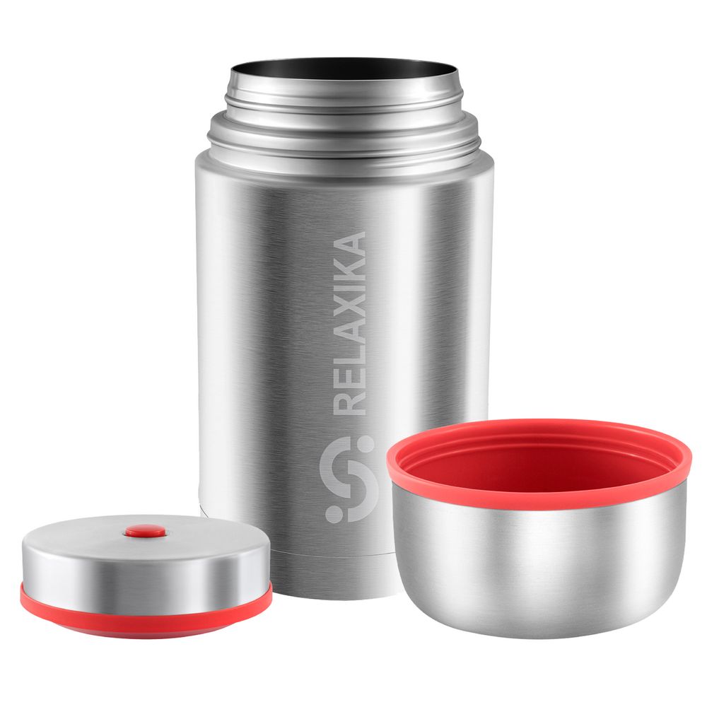 Термос для еды Relaxika 1000, стальной — изображение 5