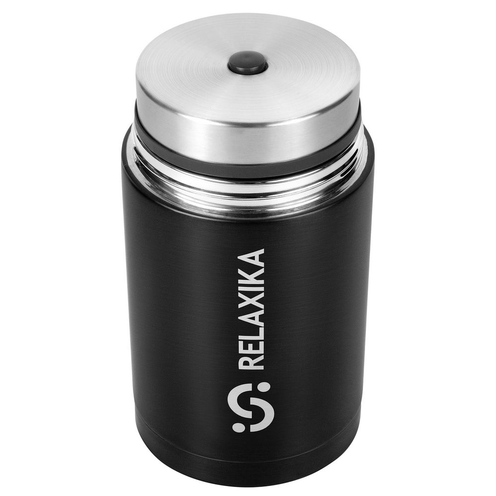 Термос для еды Relaxika 1000, черный — изображение 4