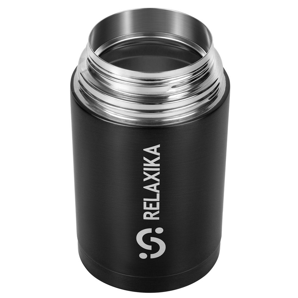 Термос для еды Relaxika 1000, черный — изображение 5