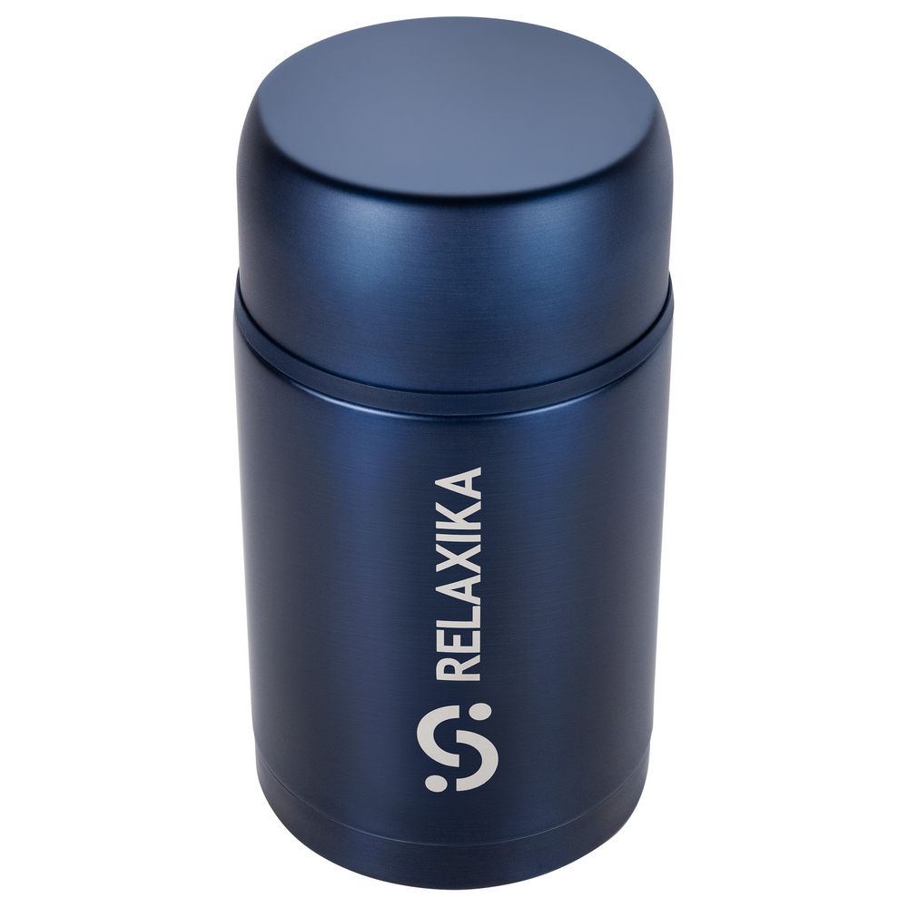 Термос для еды Relaxika 1000, темно-синий — изображение 3
