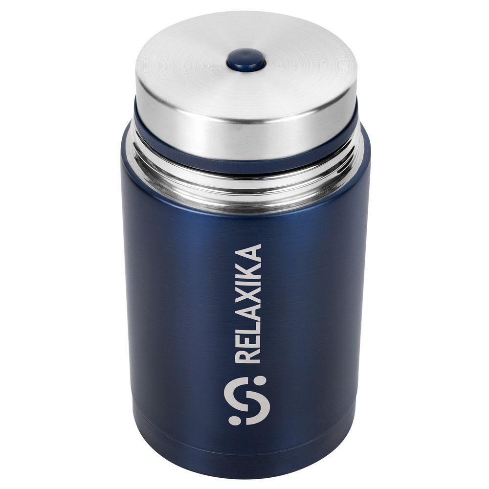 Термос для еды Relaxika 1000, темно-синий — изображение 4