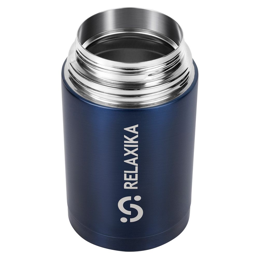 Термос для еды Relaxika 1000, темно-синий — изображение 5