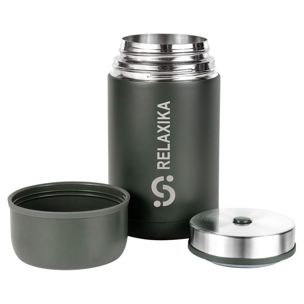 Термос для еды Relaxika 1000, хаки — изображение 6