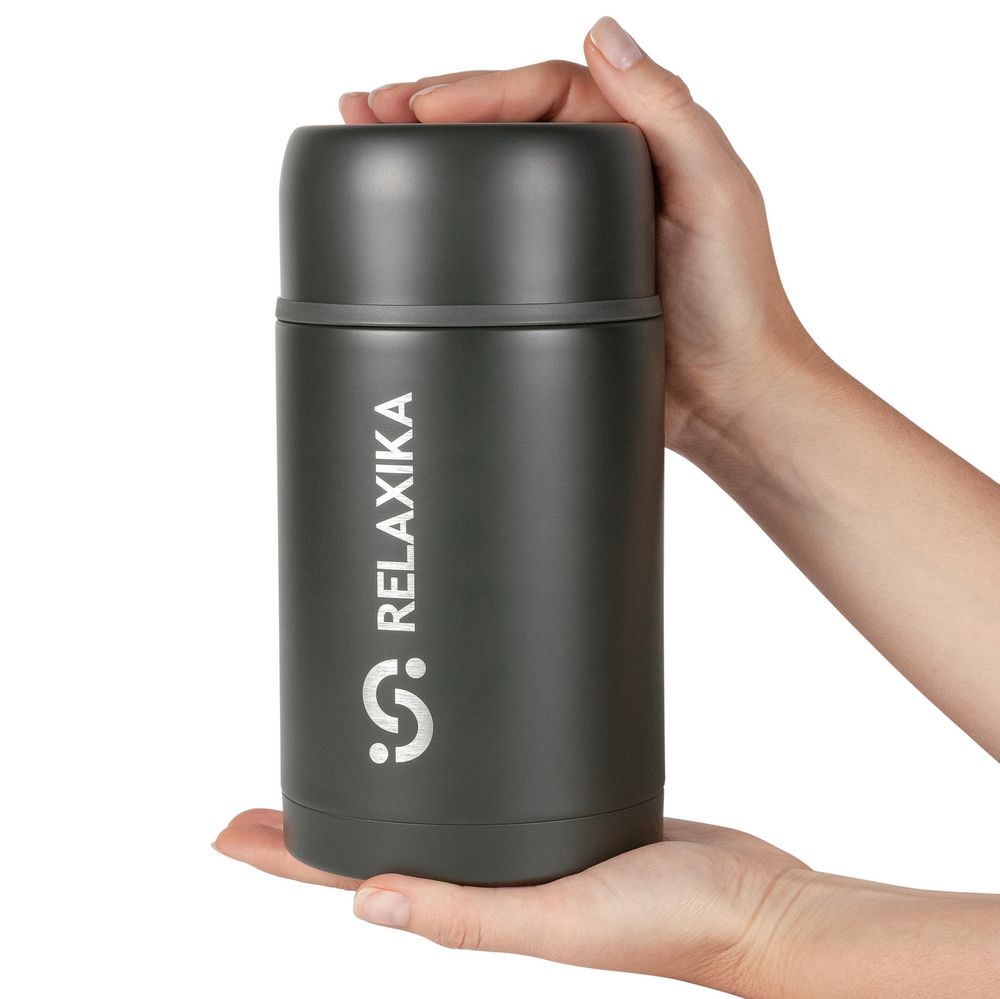 Термос для еды Relaxika 1000, хаки — изображение 7