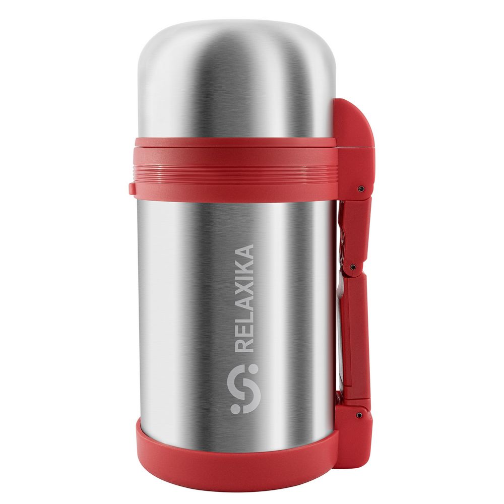 Термос для еды и напитков Relaxika 1000, стальной — изображение 2