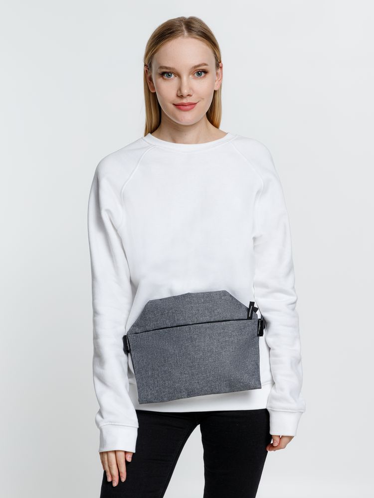 Поясная сумка Remark L, серая — изображение 11