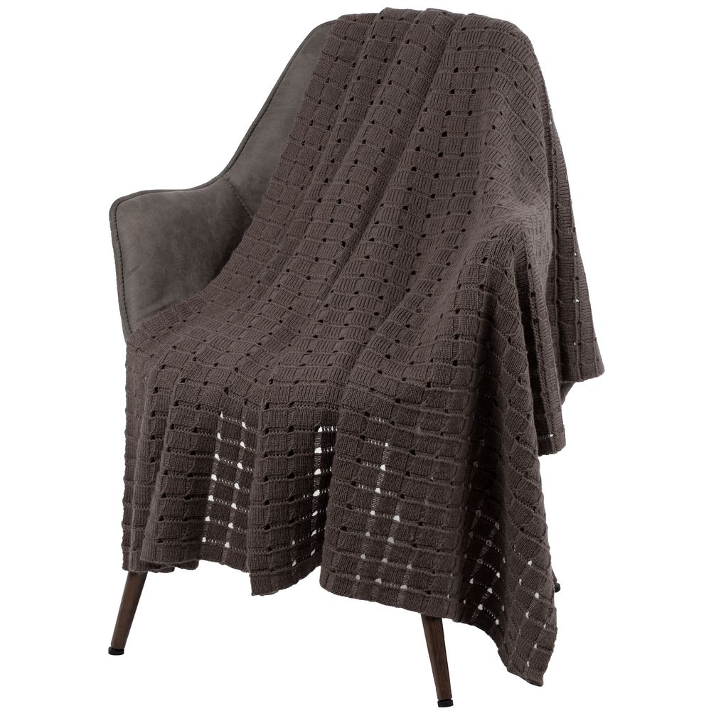 Плед Exquisito, коричневый — изображение 2