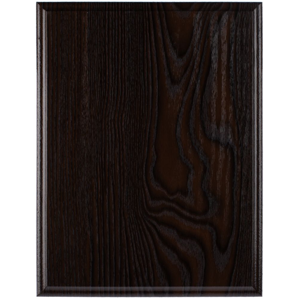 Плакетка Plaque, большая, венге с золотистой пластиной — изображение 3