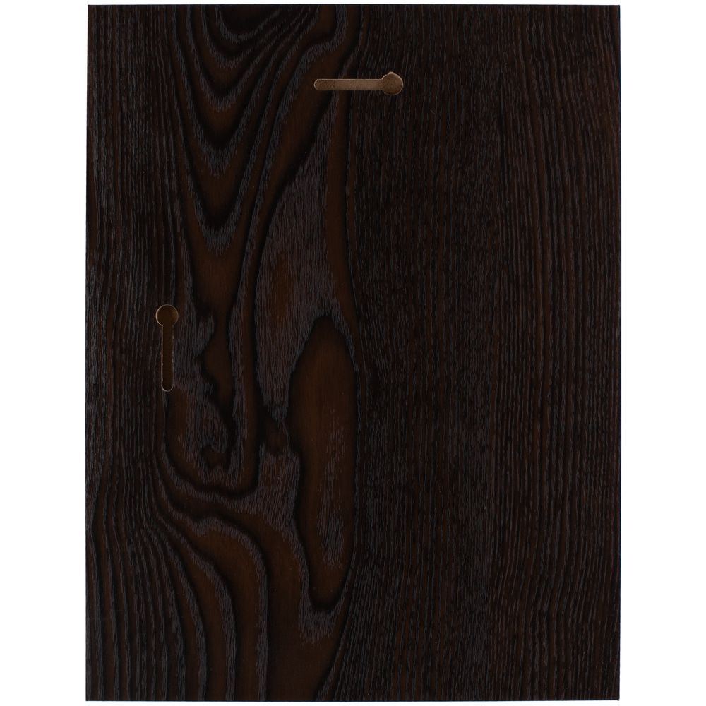 Плакетка Plaque, большая, венге с золотистой пластиной — изображение 4
