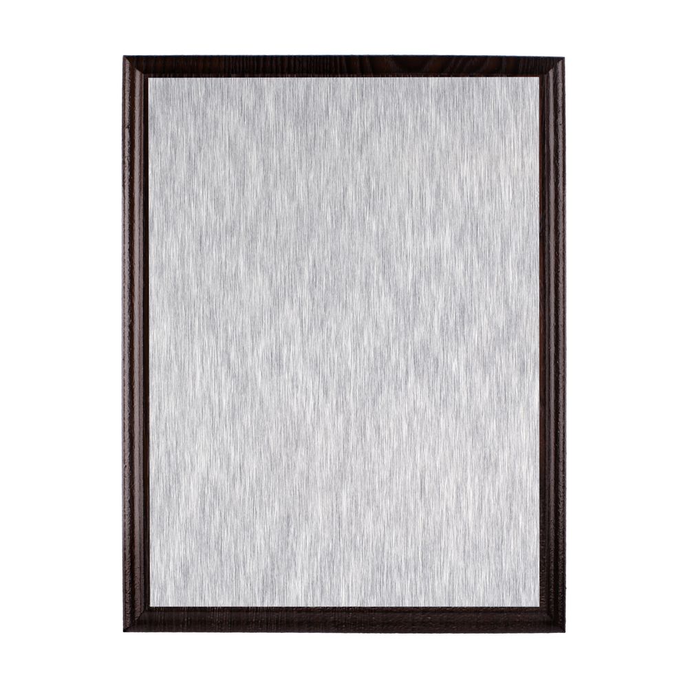 Плакетка Plaque, малая, венге с серебристой пластиной — изображение 6