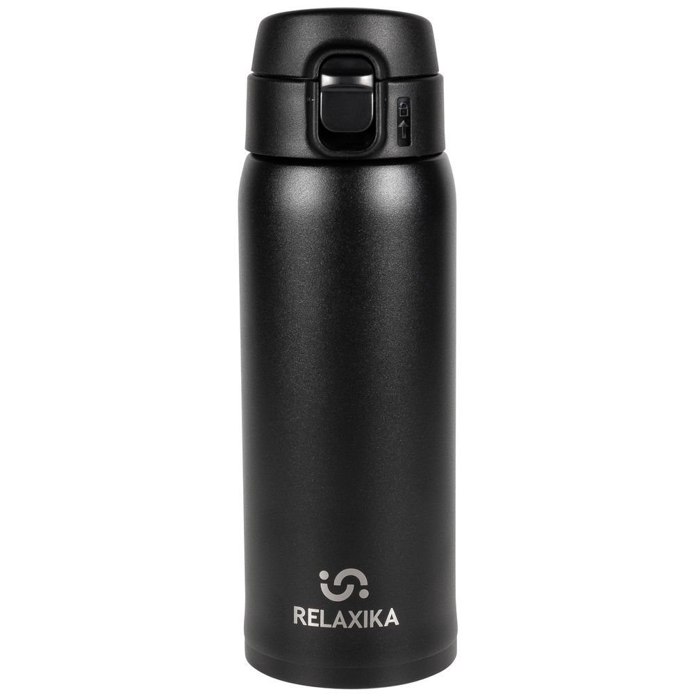 Термокружка Relaxika, черная — изображение 2