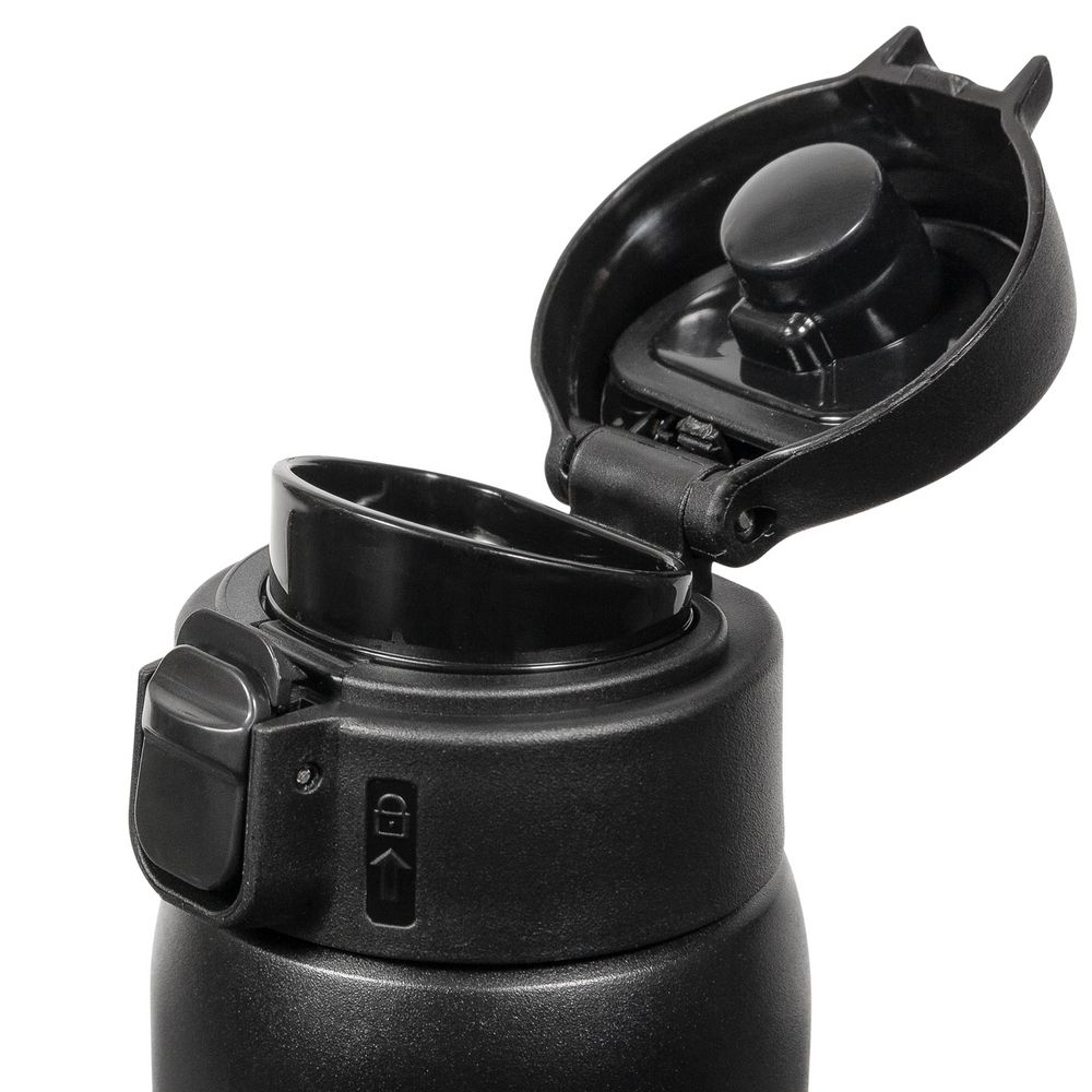 Термокружка Relaxika, черная — изображение 5