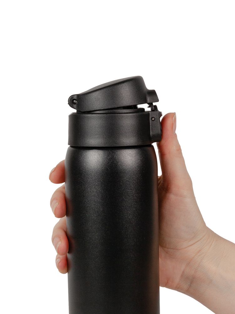 Термокружка Relaxika, черная — изображение 6