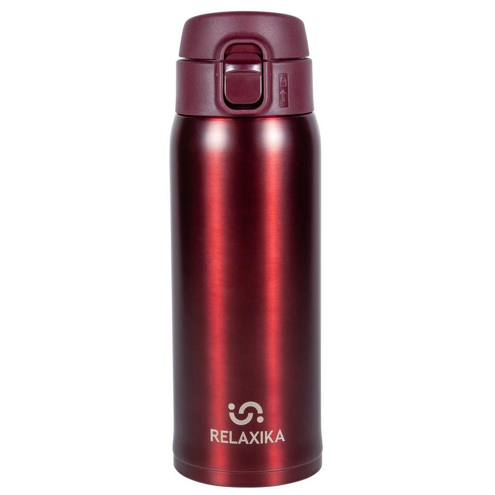 Термокружка Relaxika, бордовая — изображение 2