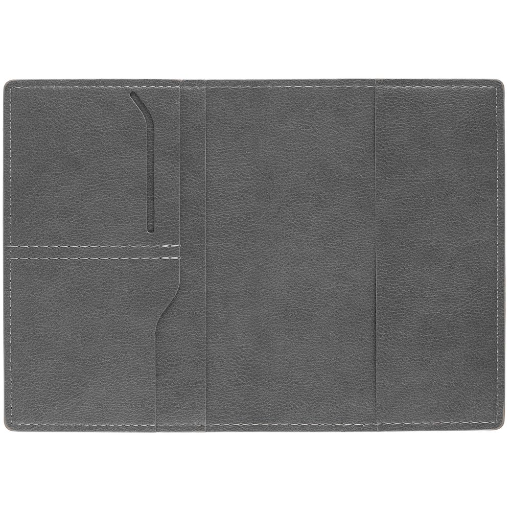 Обложка для паспорта Petrus, серая — изображение 3