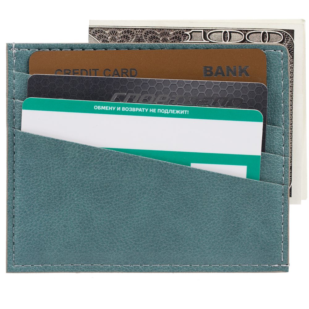 Чехол для карточек Petrus, голубой — изображение 7