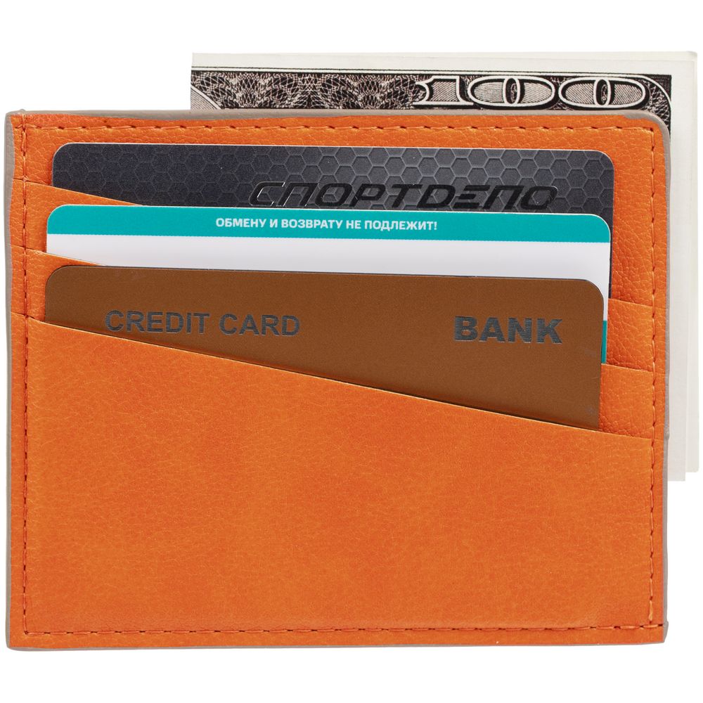 Чехол для карточек Petrus, оранжевый — изображение 8