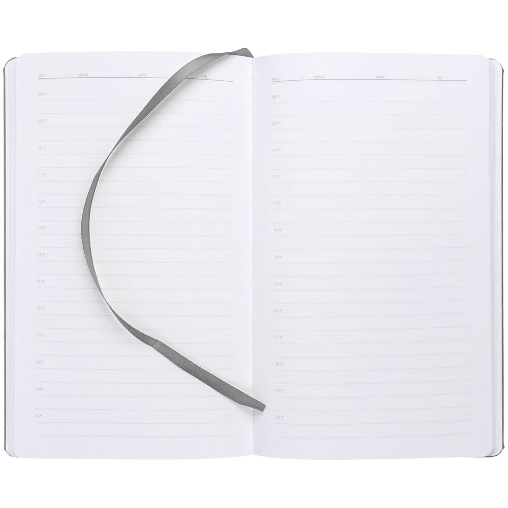 Ежедневник Nova Round, недатированный, серый — изображение 6