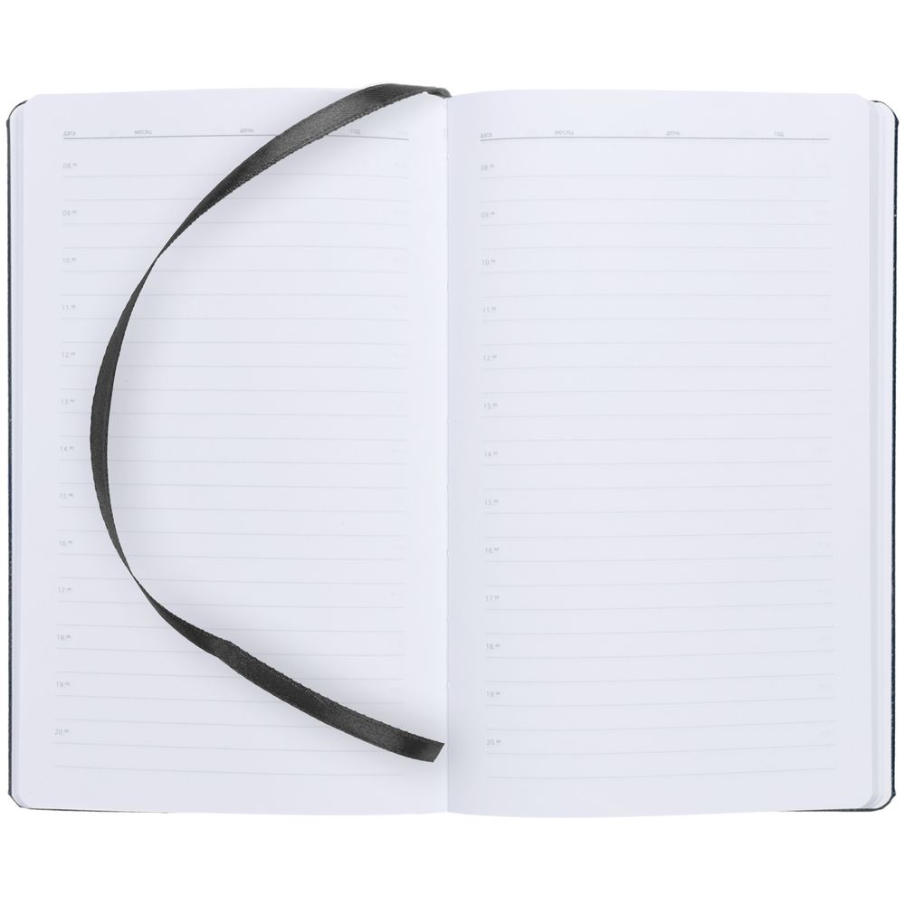 Ежедневник Nova Round, недатированный, черный — изображение 6