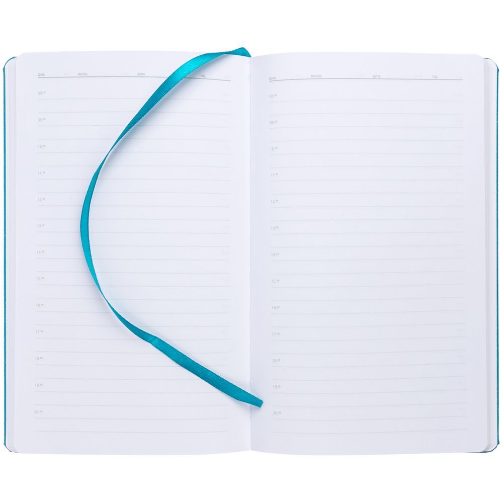 Ежедневник Nova Round, недатированный, бирюзовый — изображение 6