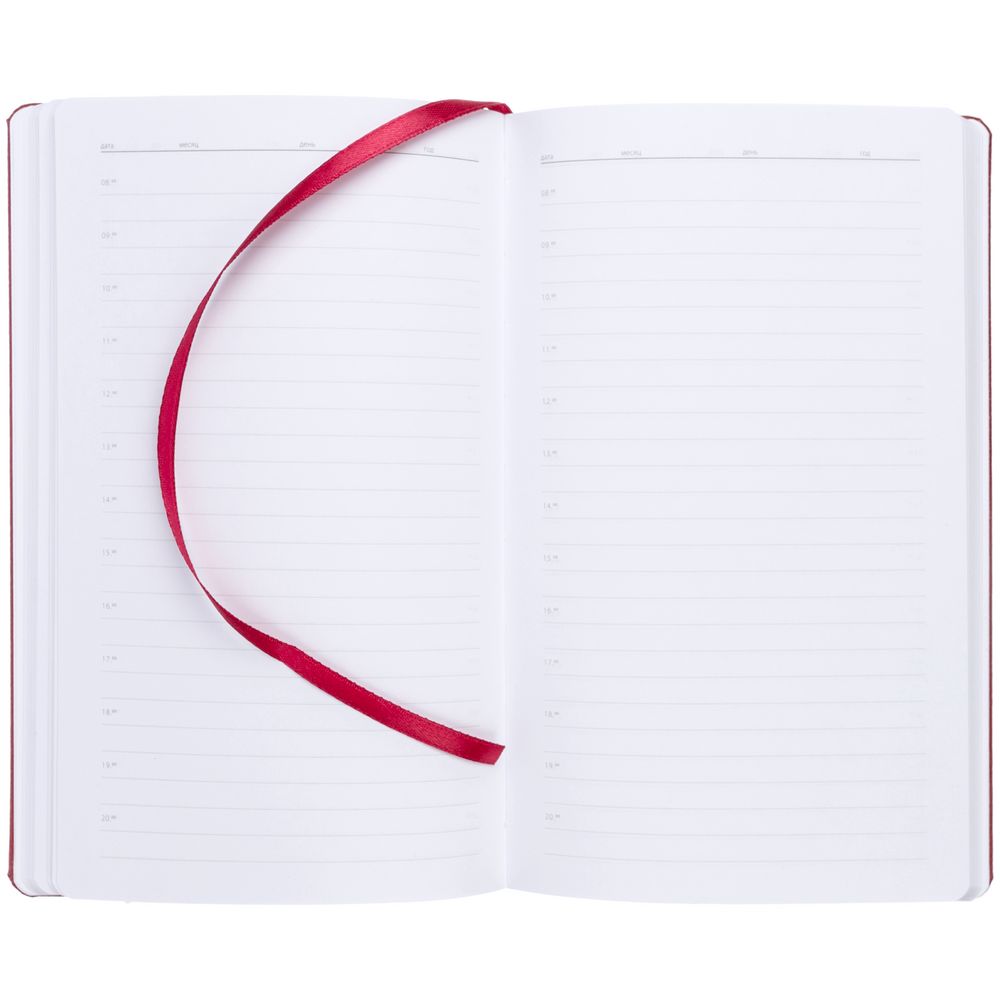 Ежедневник Nova Round, недатированный, красный — изображение 6