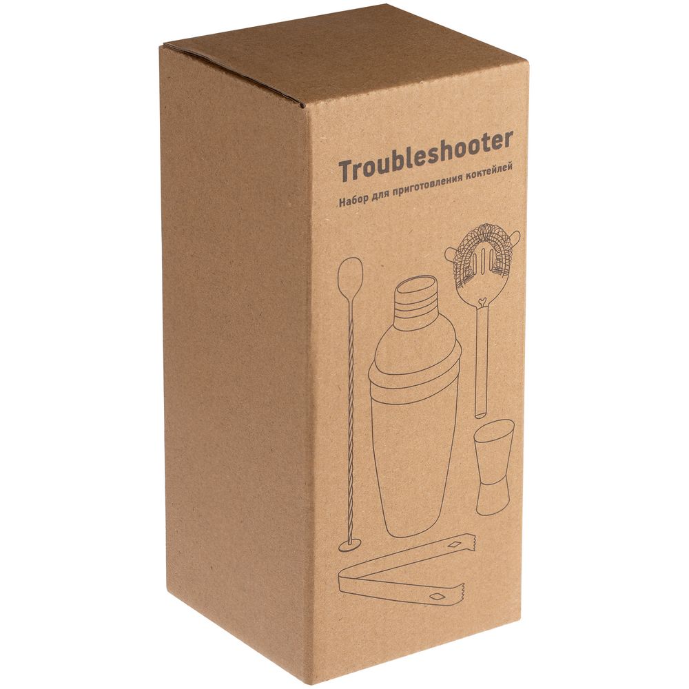 Набор для приготовления коктейлей Troubleshooter, серебристый — изображение 5