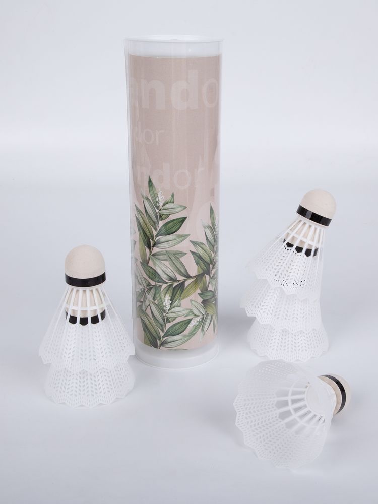 Набор из 6 воланов для бадминтона Volante, белый — изображение 4