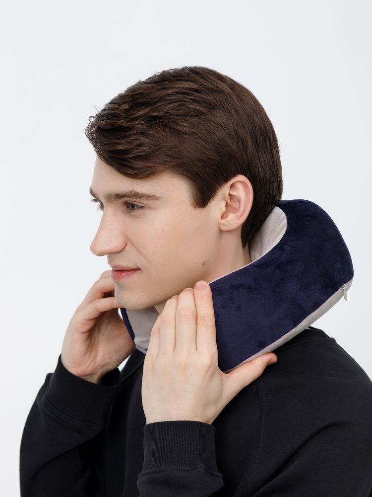 Дорожная подушка-массажер inRelax, синяя — изображение 15