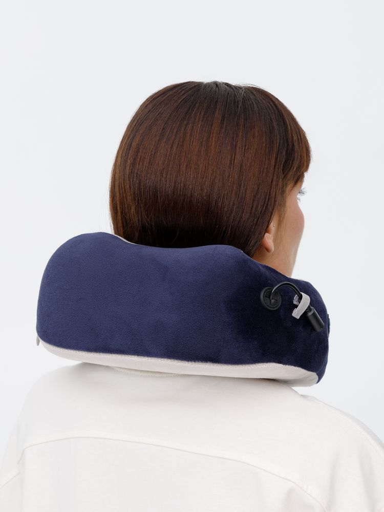 Дорожная подушка-массажер inRelax, синяя — изображение 18