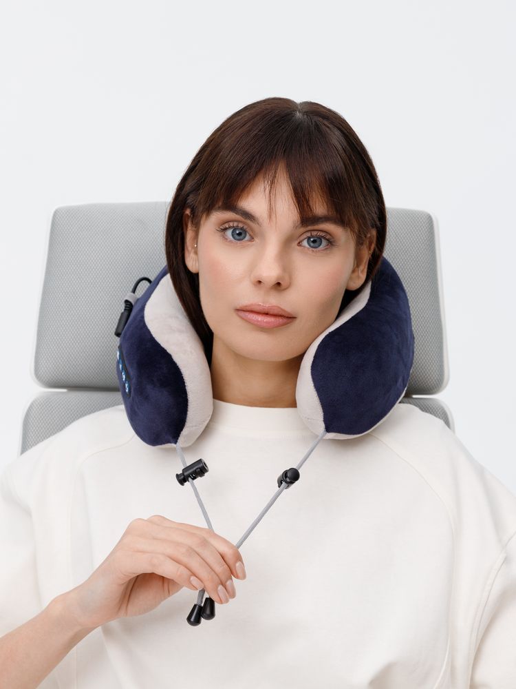 Дорожная подушка-массажер inRelax, синяя — изображение 21