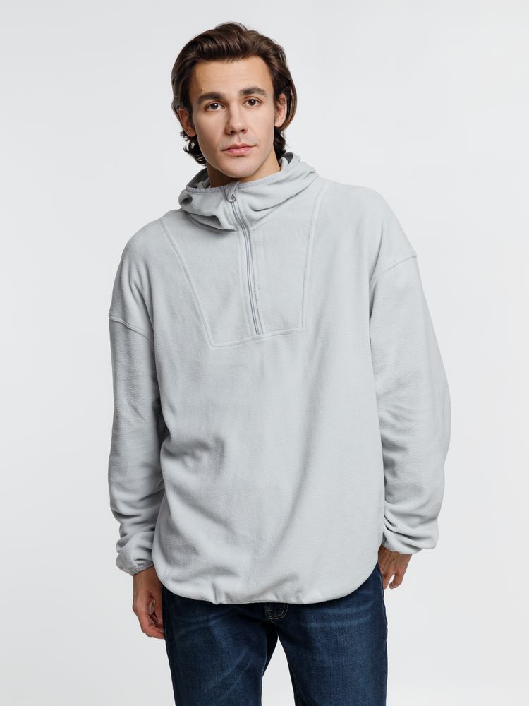 Анорак флисовый унисекс Fliska, светло-серый — изображение 7