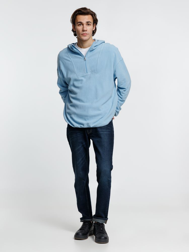 Анорак флисовый унисекс Fliska, голубой — изображение 11