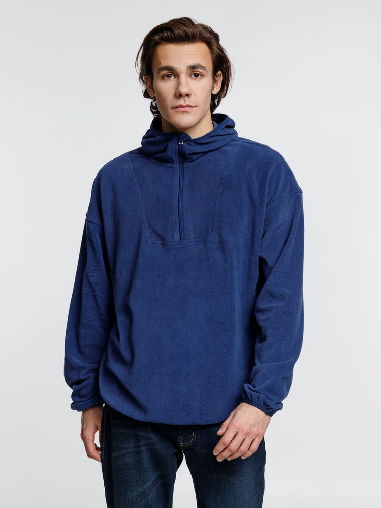 Анорак флисовый унисекс Fliska, темно-синий — изображение 7