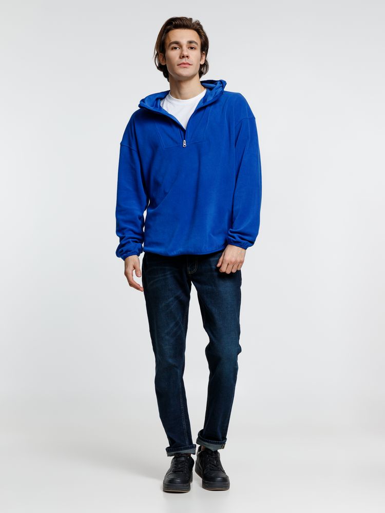 Анорак флисовый унисекс Fliska, ярко-синий — изображение 11