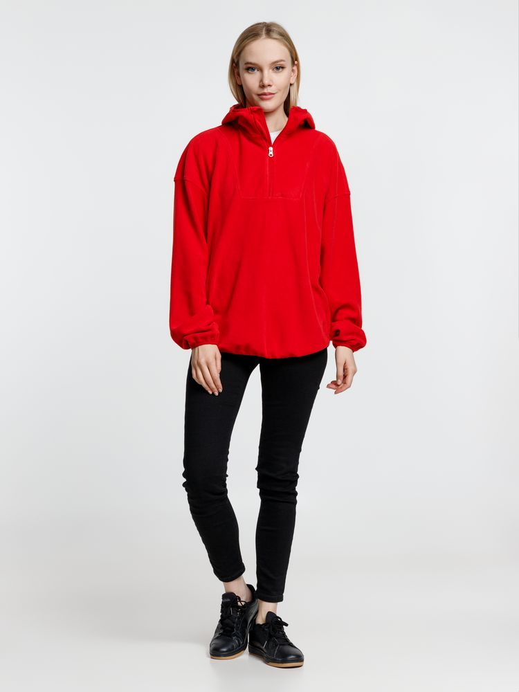 Анорак флисовый унисекс Fliska, красный — изображение 11