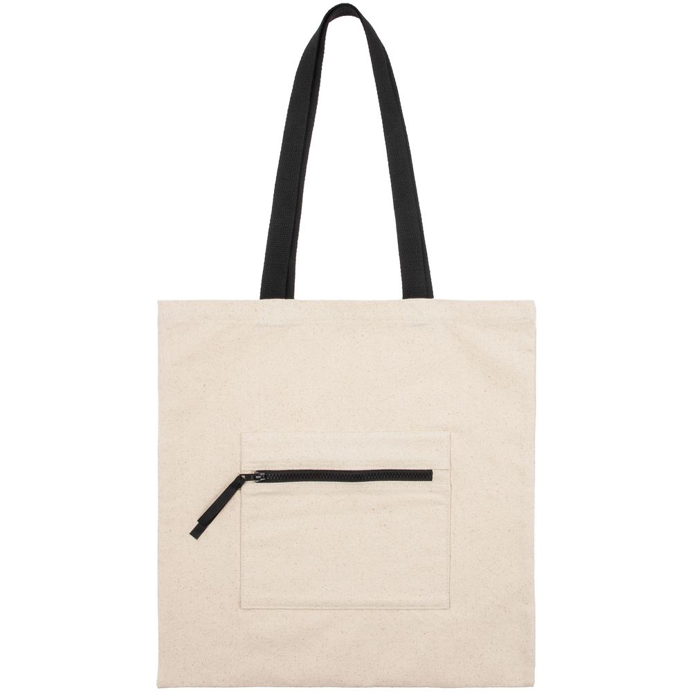 Сумка для покупок Stroll, неокрашенная с черным — изображение 4