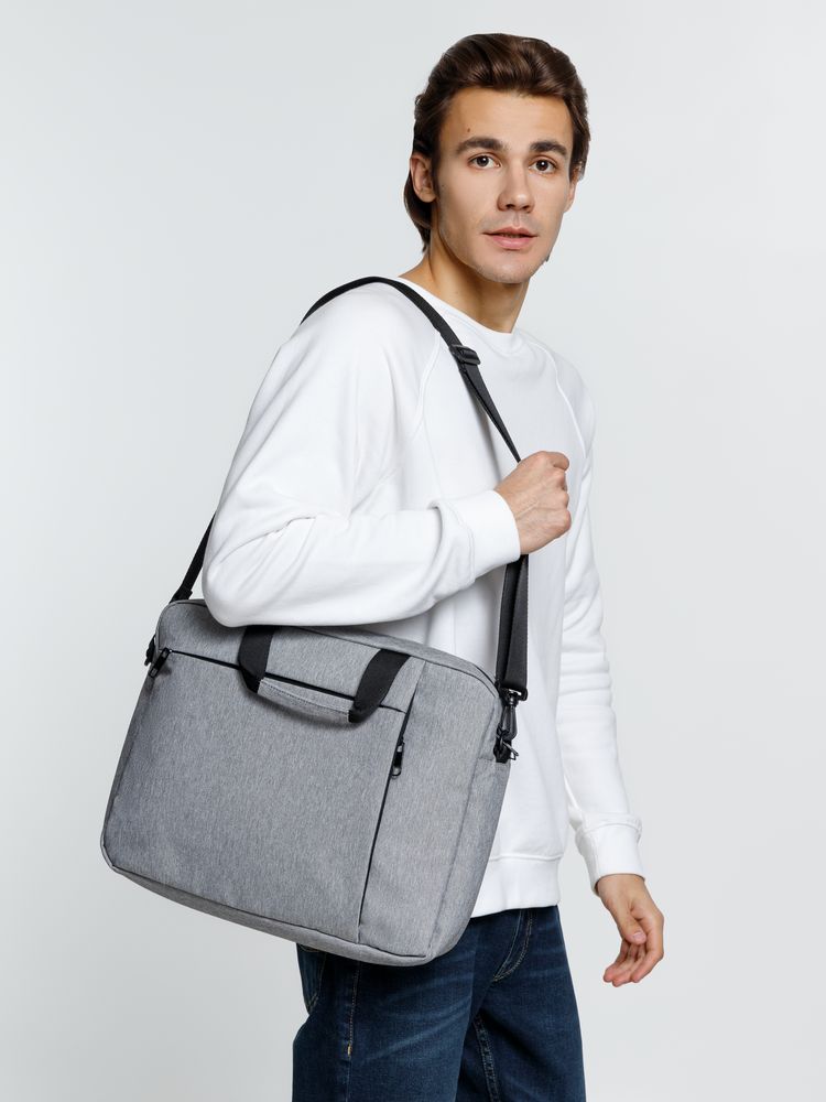 Сумка для ноутбука Burst Oneworld, серая — изображение 10